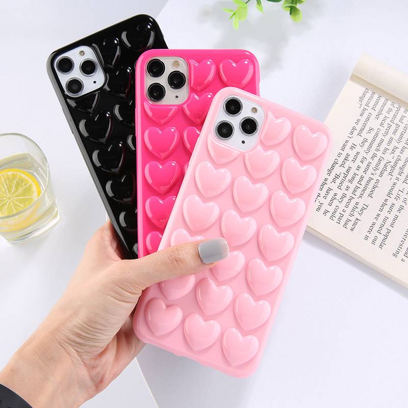 Ottwn 3D Love Heart Case For iPhone 11 Pro Max XR XS Max 7 8 6 6S Plus Candy Color With Lanyard Strap Silicone Soft Back Cover Ottwn 3D Love Heart Case For iPhone 11 Pro Max XR XS Max 7 8 6 6S Plus Candy Color With Lanyard Strap Silicone Soft Back Cover Phone Cases Material : For iPhone 11|For iPhone 11 Pro|For iPhone 11Pro Max|For iPhone 6 or 6s|For 6Plus or 6s Plus|For iPhone 7|For iPhone 7 Plus|For iPhone 8|For iPhone 8 Plus|For iPhone X|For iPhone XS|For iPhone XS Max|For iPhone XR