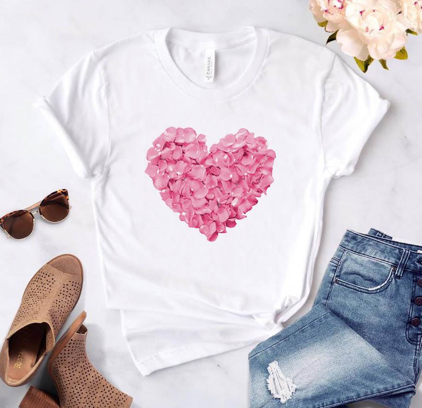 pink heart flower Print Women tshirt Cotton Casual Funny t shirt Gift 90s Lady Yong Girl Drop Ship PKT-894 pink heart flower Print Women tshirt Cotton Casual Funny t shirt Gift 90s Lady Yong Girl Drop Ship PKT-894 Women's Clothing Color: White Size: XXS|S|M|L|XL|XXL|XXXL