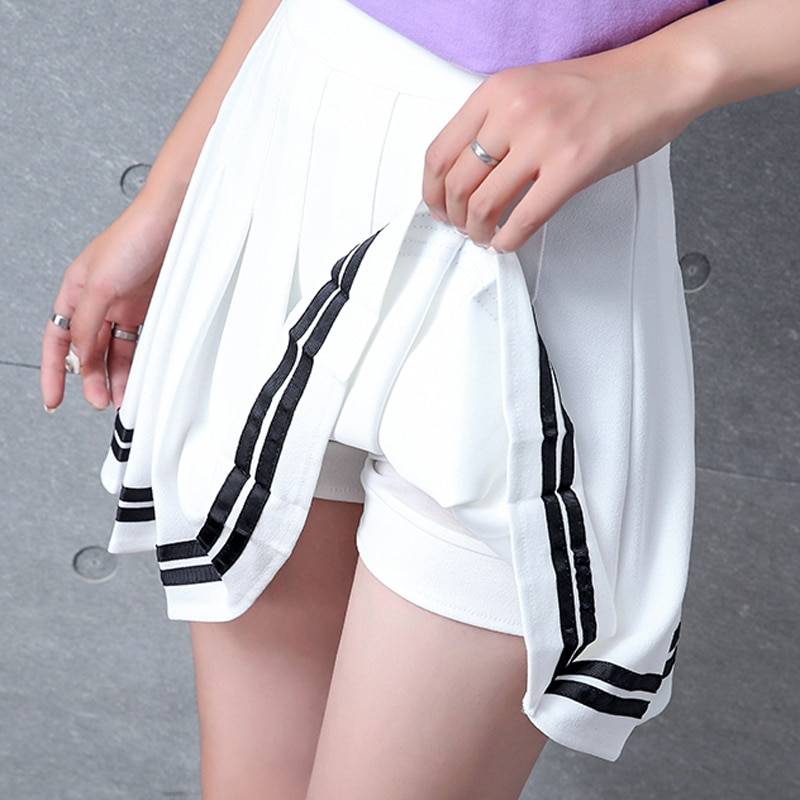 High Waist A-Line Skirt High Waist A-Line Skirt Women's Clothing Color : Black|Blue|Pink|White